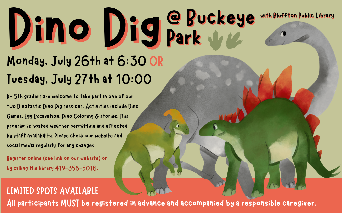 Dino Dig flyer 