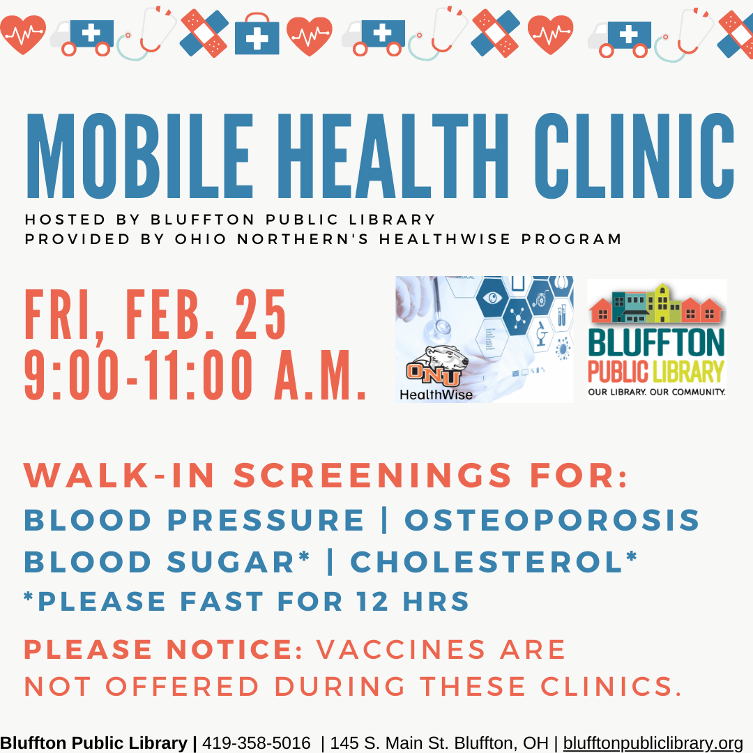 blue and red medical-type shapes and print