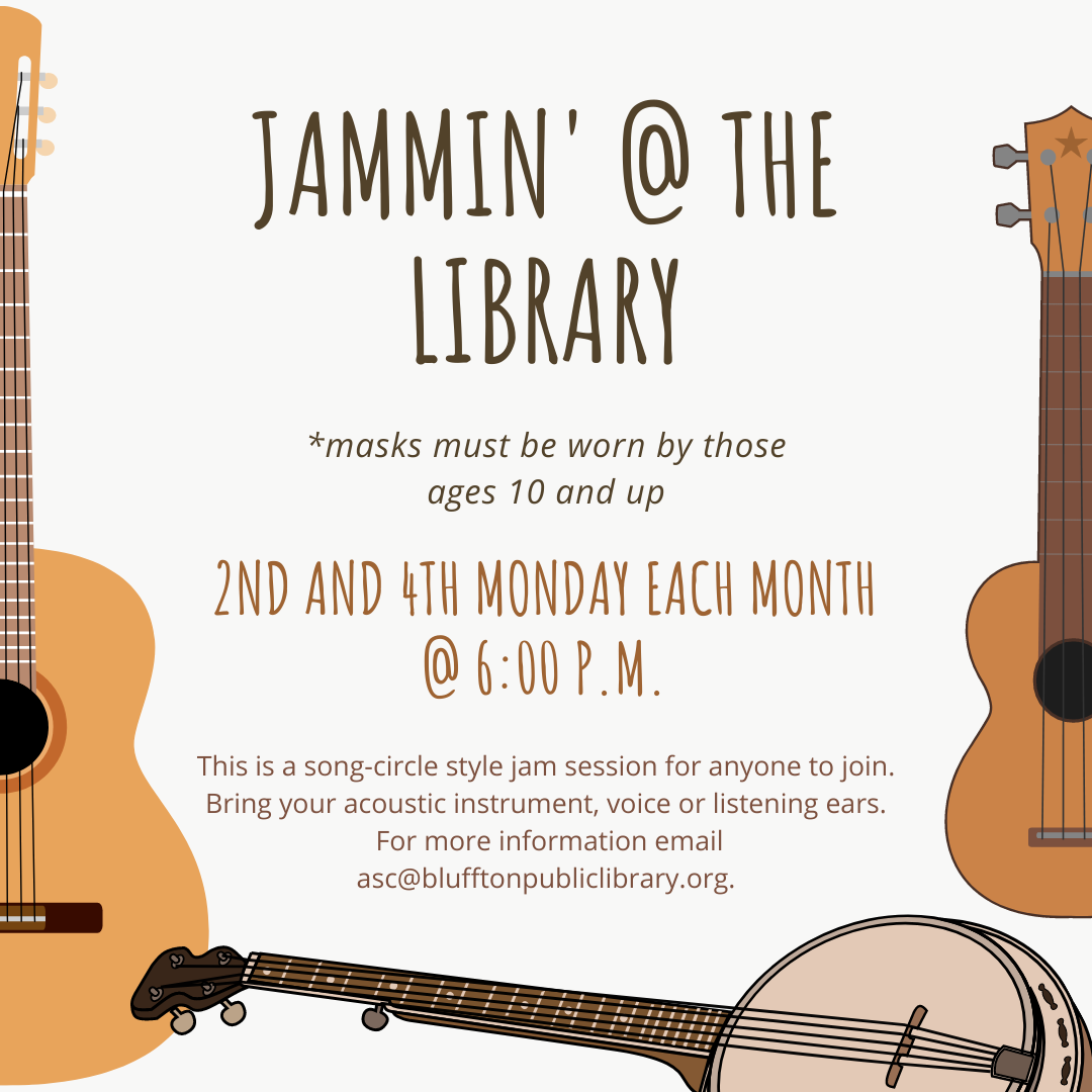 images of guitar, banjo, ukulele