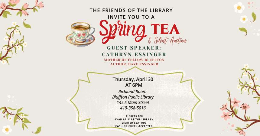 Friends of the Library Spring Tea &amp; Auction