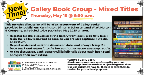 Photo of a stack of galley books.