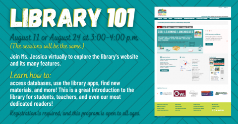 Library 101 with Ms. Jessica