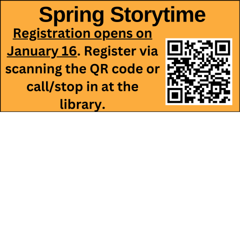 Yellow background with QR code to scan